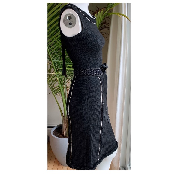 PRADA Virgin Wool Sheath Dress | Black Size 2 - Picture 14 of 16
